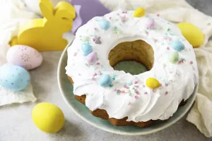 Happy Easter holidays, tasty dessert