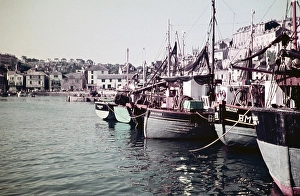 Harbour of Brixham, Devon, England, Uk September 1960