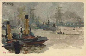 The harbour in Hamburg, Germany