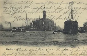 The harbour in Hamburg, Germany