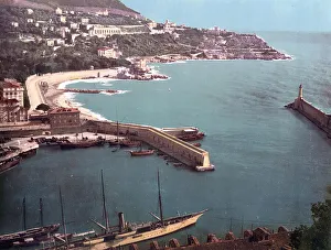 The harbour of Nice, France, c