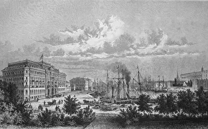 The harbour of Stockholm, Sweden
