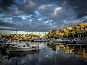 Harbour at sunset, Porto Cristo