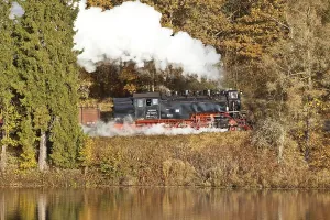 Harz narrow gauge railways in autumn