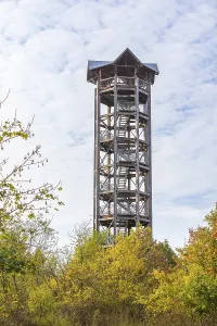 Haselberg tower in the Konigsbrucker Heide