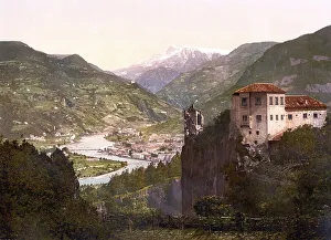 Haselburg Castle and view of Bolzano