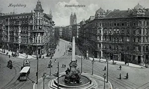 Hasselbachplatz in Magdeburg, Saxony-Anhalt
