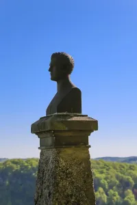 Hauff monument, bust of Wilhelm Hauff