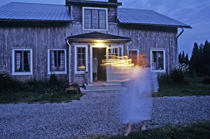 The haunted vicarage. Borgvattnet is most renowned for its old vicarage which was built in 1876