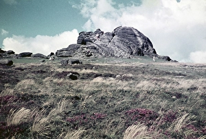 Haytor Rocks, Dartmoor National Park, Devon, England, United Kingdom September 1960
