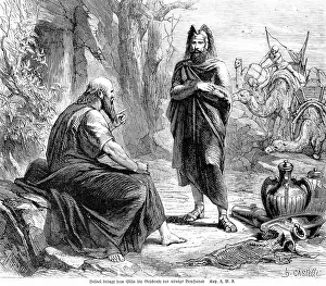 Hazael brings the gifts of King BenHadad to Elisha