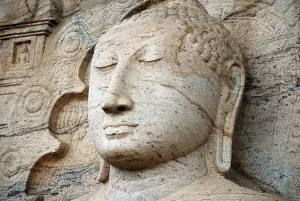 Head of a Buddha statue, Gal Vihara