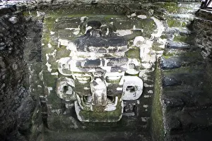 Head of a ruler in Tikal National Park