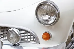 Headlights and indicators of a German sports car from the sixties