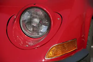 Framed Print : Headlights of an Opel GT