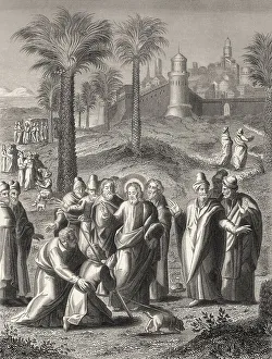 Healing a blind man near Jericho