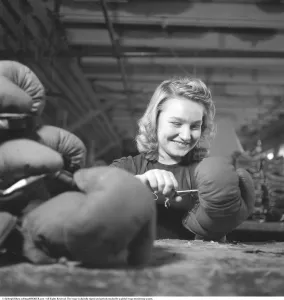 In the heart of the 1940s, amidst the clatter of machinery in Sweden's ABC factories