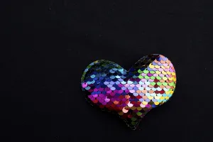 Heart shaped object in view as love conception