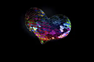 Heart shaped object in view as love conception