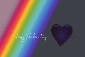 Heart for Valentines Day card greeting concept