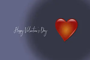Heart for Valentines Day card greeting concept