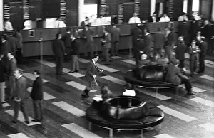 Hectic activity, here at the Rheinisch-Westfaelische Boerse in 1966