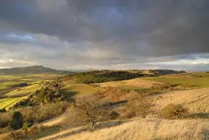 The hegau landscape in the sunset light - Baden Wuerttemberg