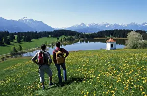 Hegratsrieder See lake, East Allgaeu