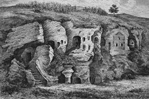 Heidenloecher caves near Ueberlingen