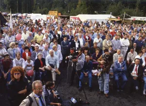 Heilbronn. Olaf Palm Peace March and Rally on 19