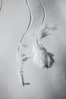 Category Mountain Landscapes Prints: Heli Snowboarding in the Himalaya