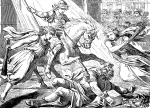 Heliodorus wants to plunder the temple treasure