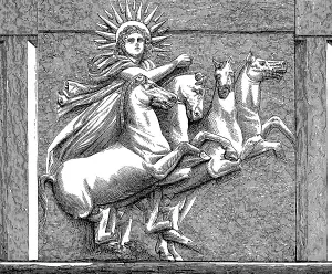 Helios, the god of lightin Greek mythology