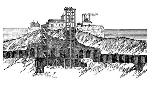 Hell Gate in New York Harbour in front of it was blown up