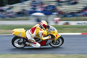 Helmut Bradl (DEU), Motorcycle World Championship, yellow Honda NSR 250, GP of Germany, Hockenheimring, 13 June 1993