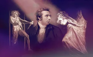 Henry Fuseli or Johann Heinrich Fuessli, 1741 - 1825, Swiss painter, draughtsman and writer, digitally edited after Northcote, 1778, Lady Macbeth Seizing the Daggers, scene from The Tragedy of Macbeth by William Shakespeare