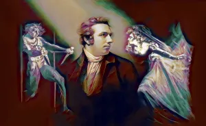 Henry Fuseli or Johann Heinrich Fuessli, 1741 - 1825, Swiss painter, draughtsman and writer, digitally edited after Northcote, 1778, Lady Macbeth Seizing the Daggers, scene from The Tragedy of Macbeth by William Shakespeare