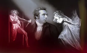Henry Fuseli or Johann Heinrich Fuessli, 1741 - 1825, Swiss painter, draughtsman and writer, digitally edited after Northcote, 1778, Lady Macbeth Seizing the Daggers, scene from The Tragedy of Macbeth by William Shakespeare