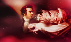 Henry Fuseli or Johann Heinrich Fuessli, 1741 - 1825, Swiss painter, draughtsman and writer, digitally edited after Northcote, 1778, Prophecy from the witches, scene from The Tragedy of Macbeth by William Shakespeare