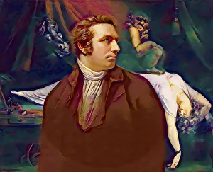 Henry Fuseli or Johann Heinrich Fuessli, 1741 - 1825, Swiss painter, draughtsman and writer, digitally edited after Northcote, 1778, The Nightmare, painting by Fuseli