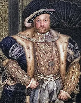 Henry VIII. 1491-1547. king of England From the book Lodges British Portraits