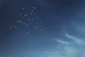 Hercules star constellation, Night sky