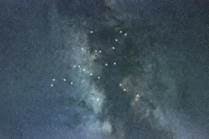 Hercules star constellation, Night sky