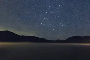 Hercules star constellation, Night sky