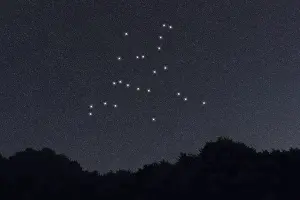 Hercules star constellation, Night sky