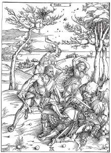 Hercules, woodcut by Albrecht Duerer