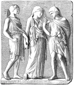 Hermes, Eurydice and Orpheus, Greek mythology