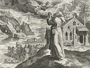 The Hermit Anub, from Sylvae Sacrae by Rafael Sadeler (c)