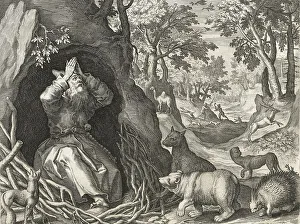 The Hermit Blasius, from Sylvae Sacrae by Rafael Sadeler (c)