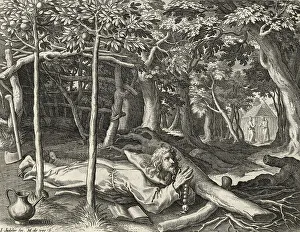 The Hermit Friardus, from Sylvae Sacrae by Rafael Sadeler (c)